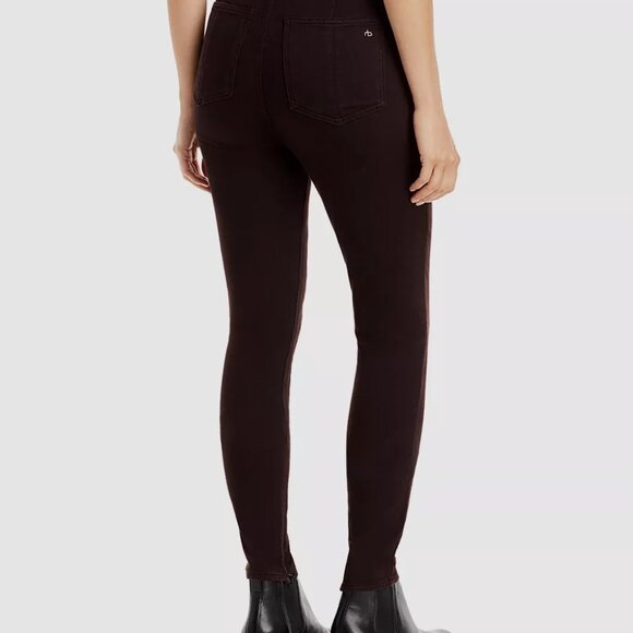 Rag & Bone Pants SP Nina High Waist Chocolate Brown Pull On
